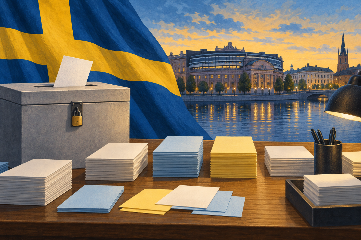 Sweden’s opposition edges ahead, but the government is still undecided