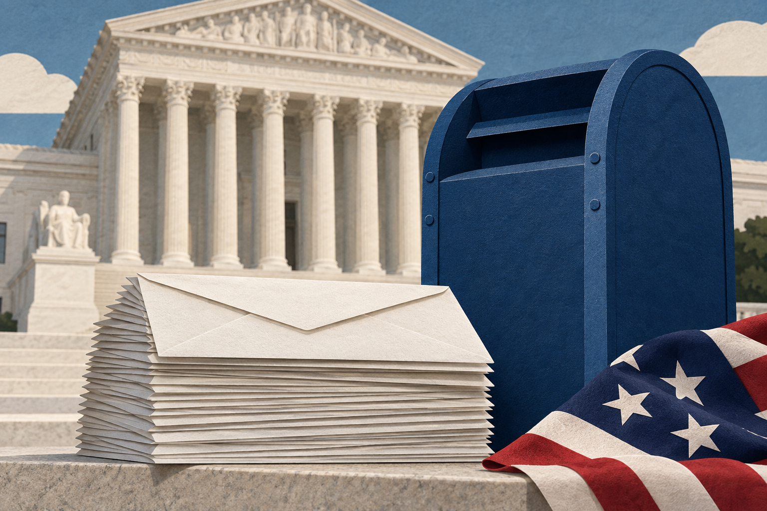 Supreme Court keeps Trump’s new mail-ballot restrictions on hold