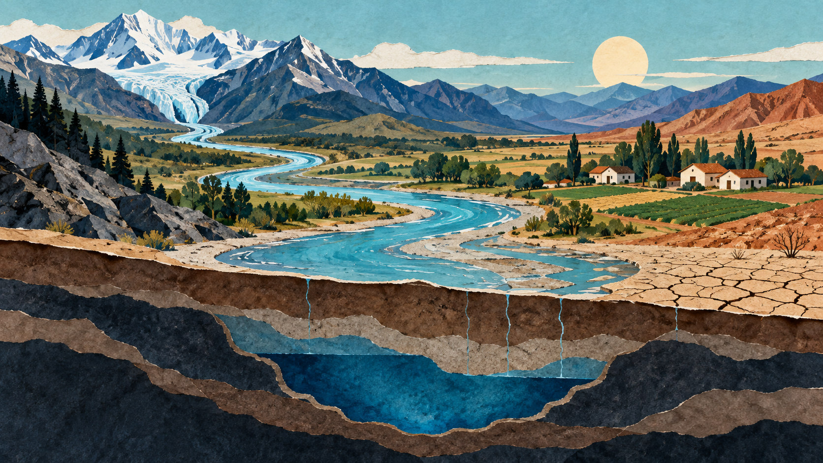 The world’s water reserves are shrinking, even as some places flood