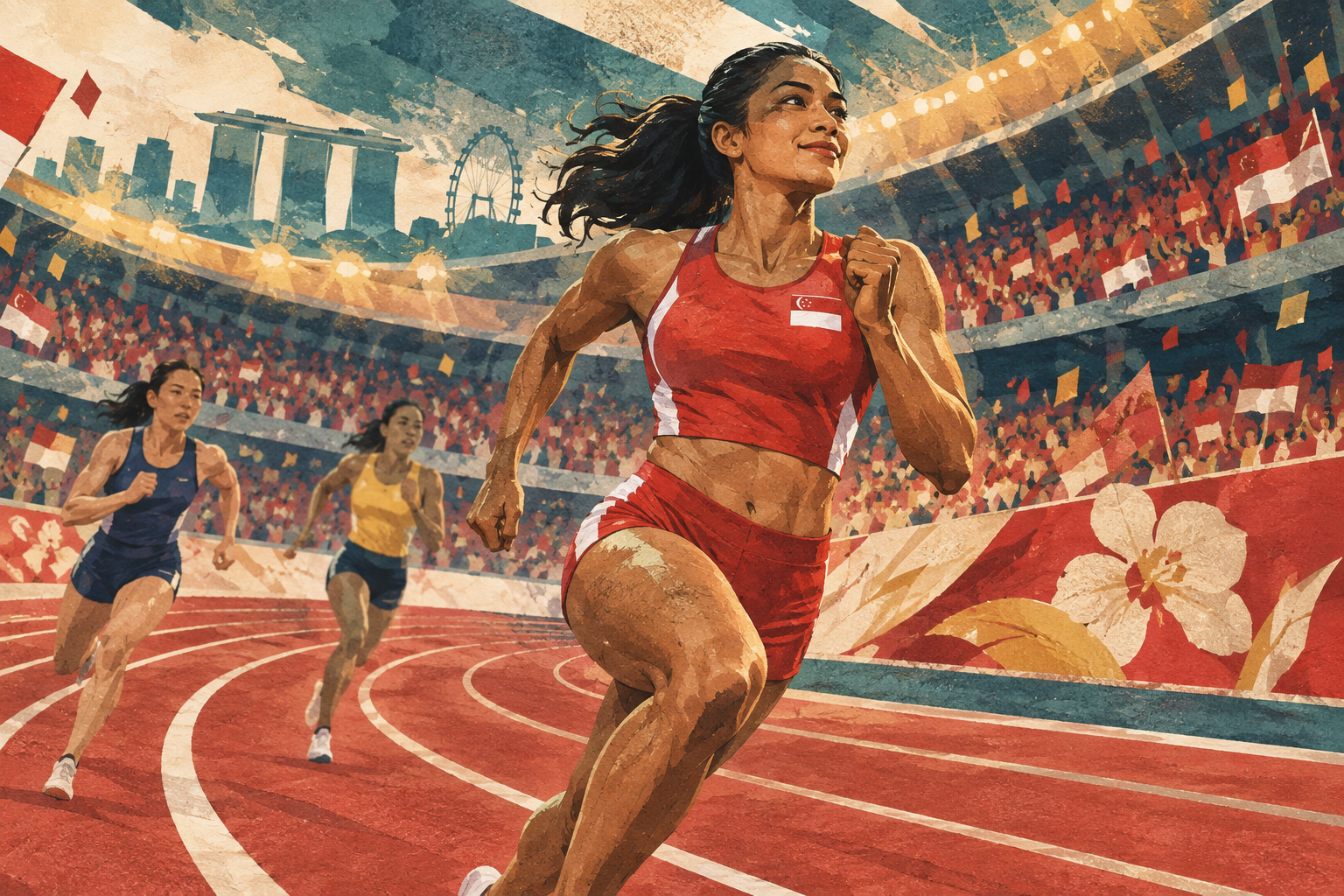 Shanti Pereira retains Asian Games 200m gold and makes history for Singapore